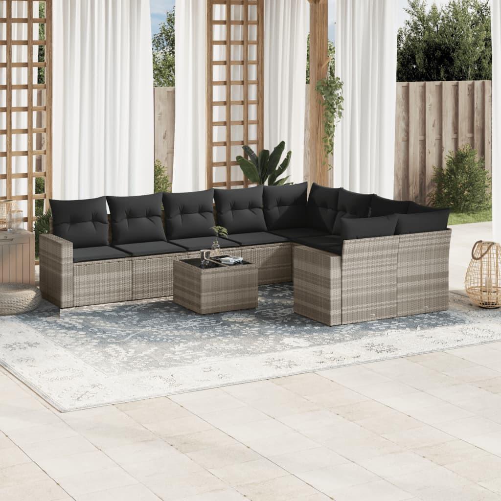 VidaXL Garten sofagarnitur poly-rattan