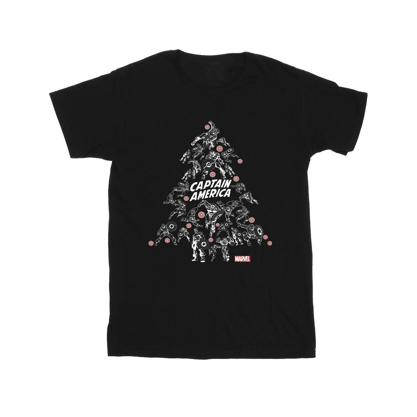 MARVEL Captain America Weihnachtsbaum T-Shirt