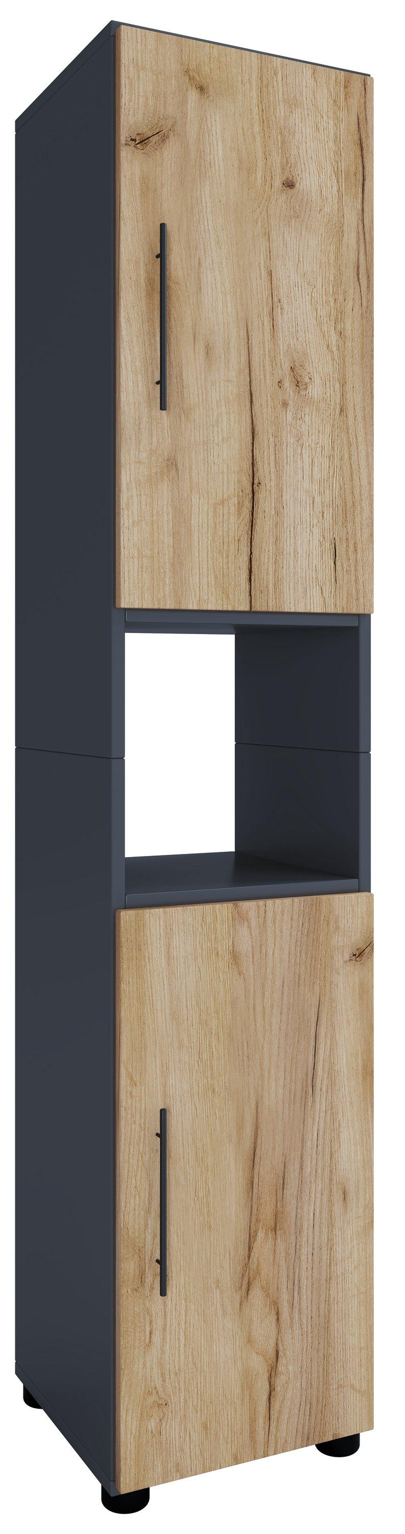 VCM Holz Badmöbel Stand Badregal Badezimmer Badschrank Hochschrank Flandu