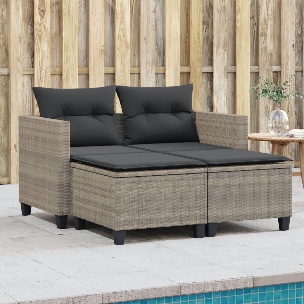 VidaXL Gartensofa poly-rattan