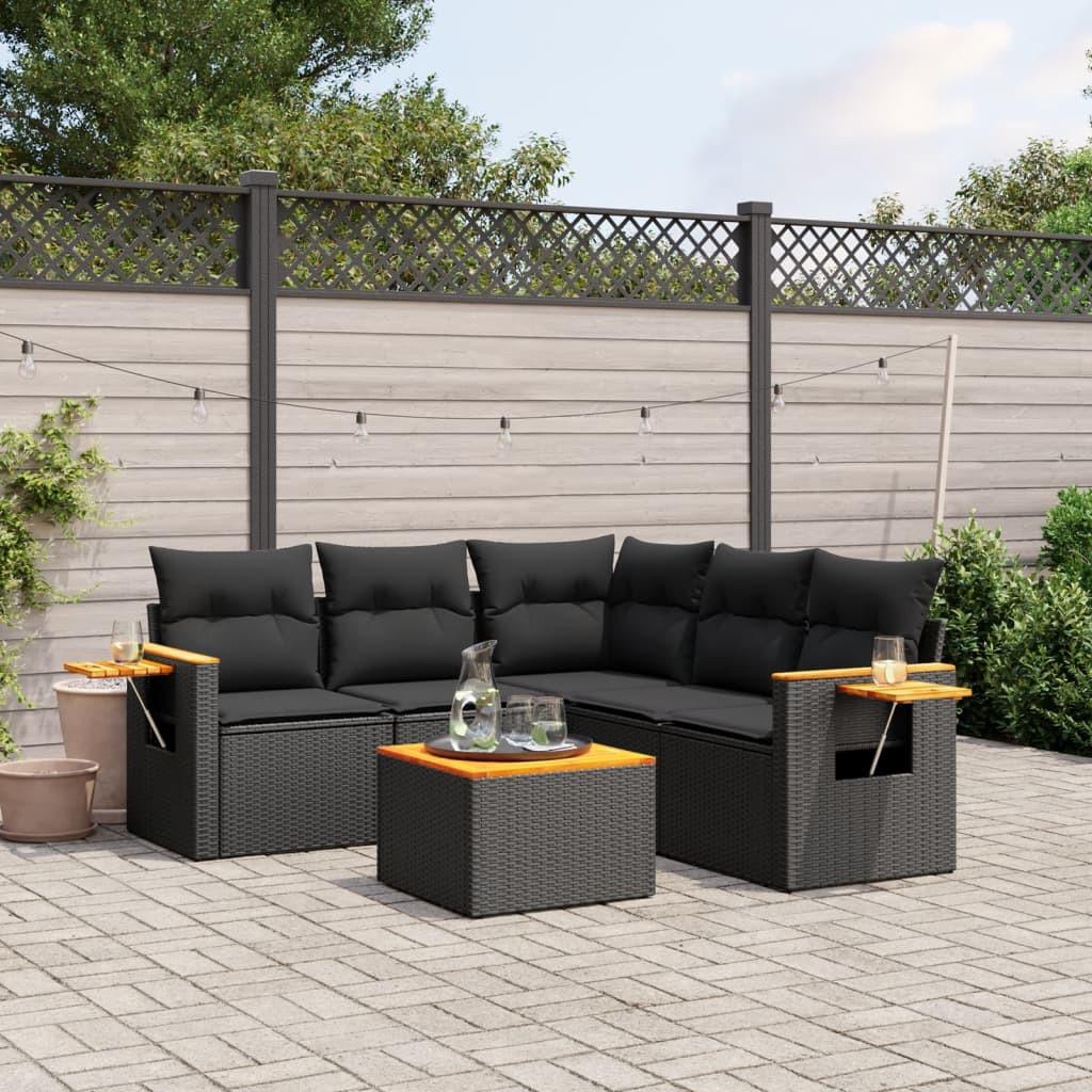 VidaXL Garten sofagarnitur poly-rattan
