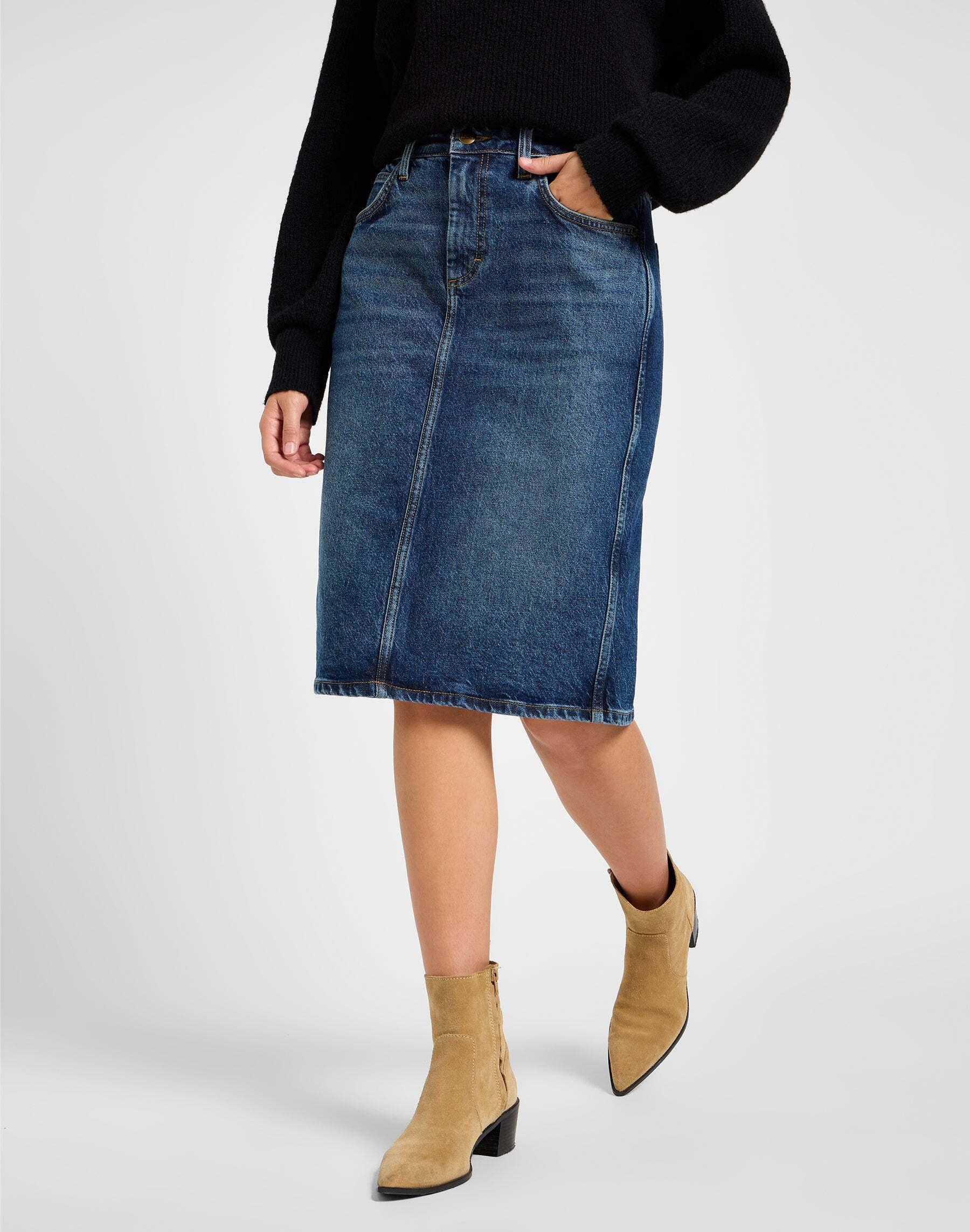 Lee Jeansrock Midi Skirt