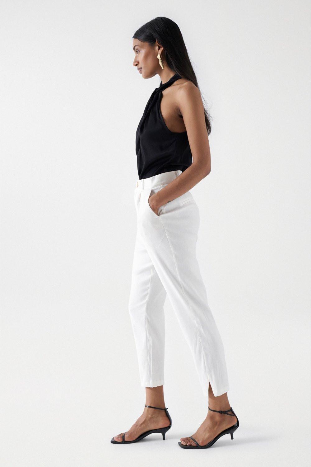 Salsa Leinen Chino Hose Slim Fit