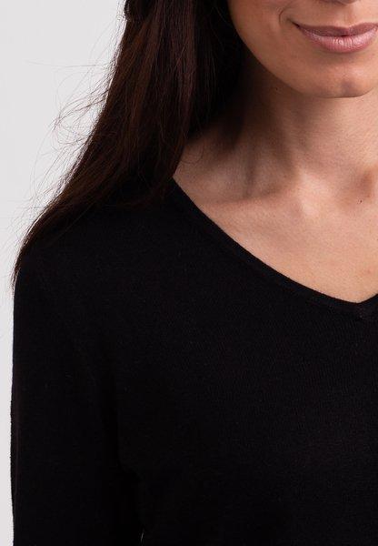 CASH-MERE.CH Seide Kaschmir V-Ausschnitt Pullover