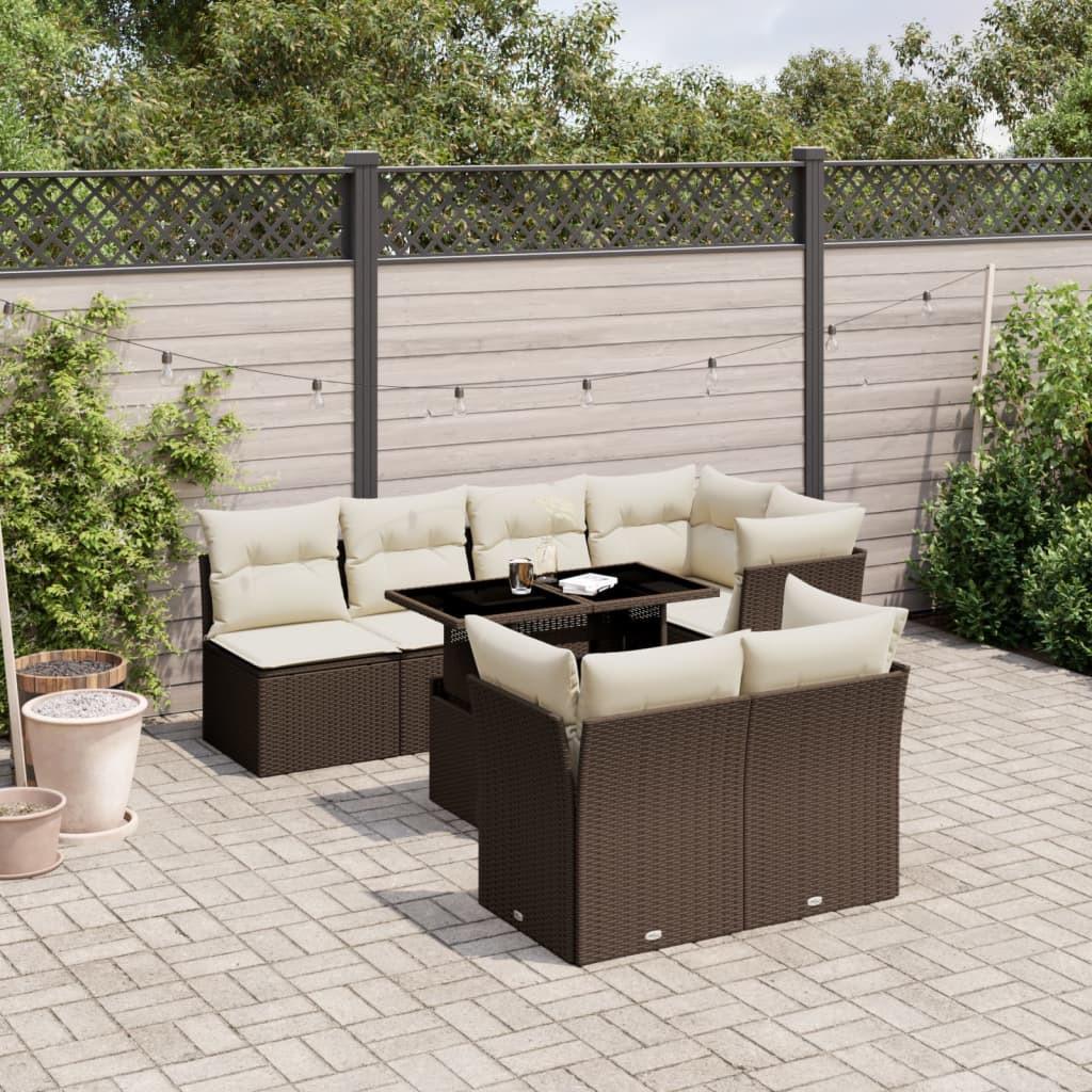 VidaXL Garten sofagarnitur poly-rattan