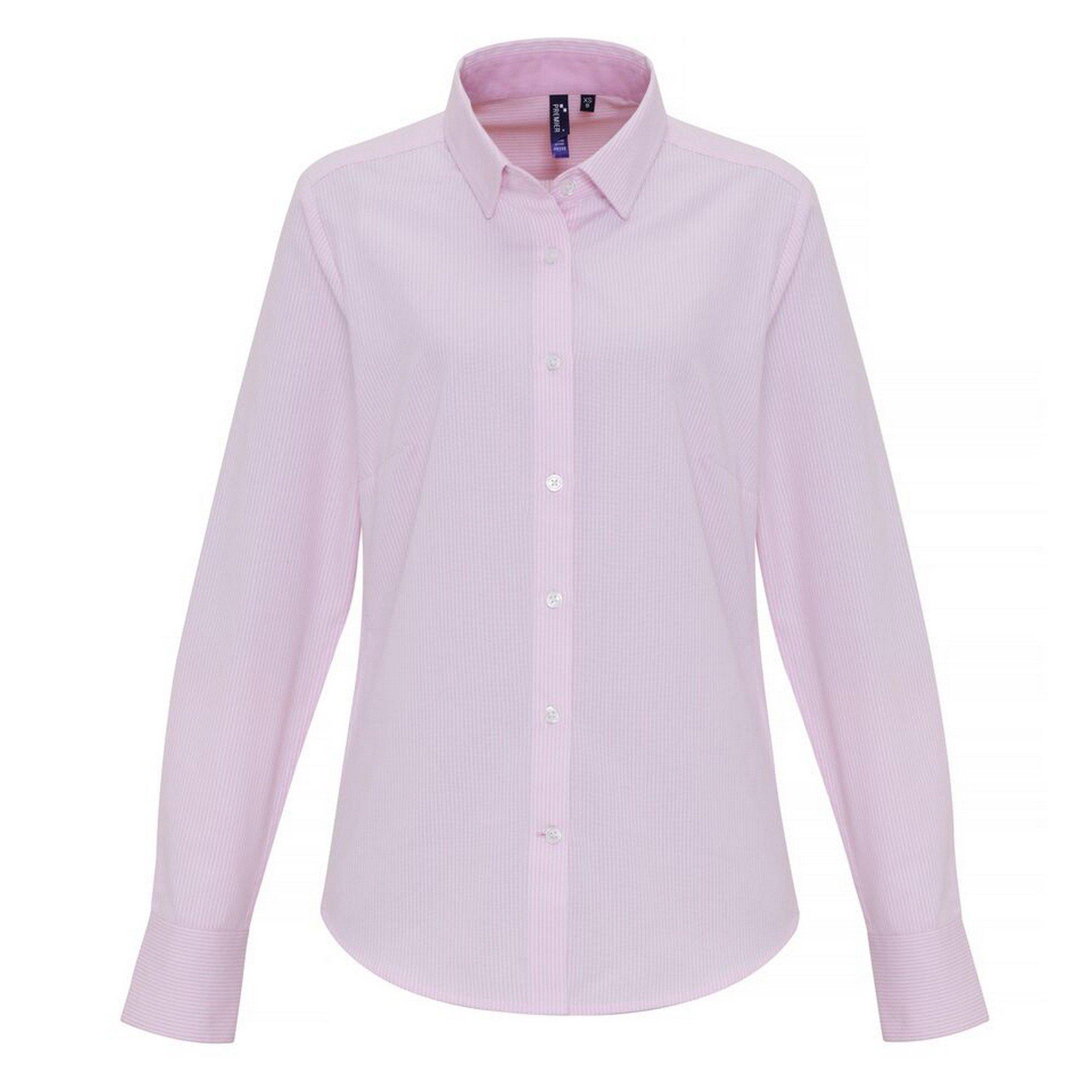 PREMIER Gestreifte Langarm Button-Down Bluse