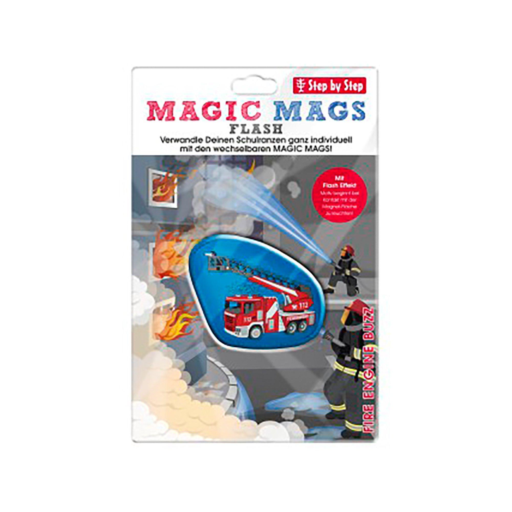 Step by Step Tornister Anhänger Set MAGIC MAGS FLASH, Fire Engine Buzz