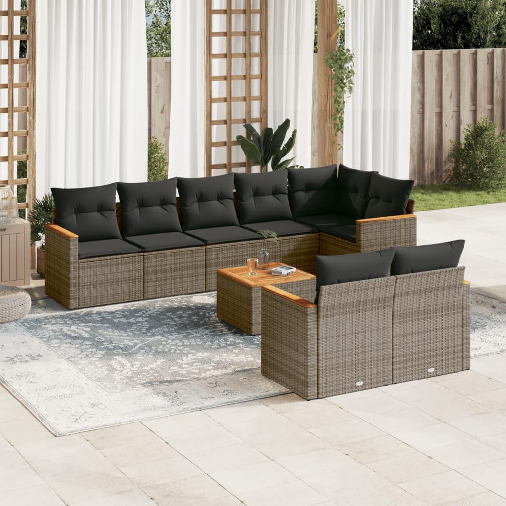 VidaXL Garten sofagarnitur poly-rattan