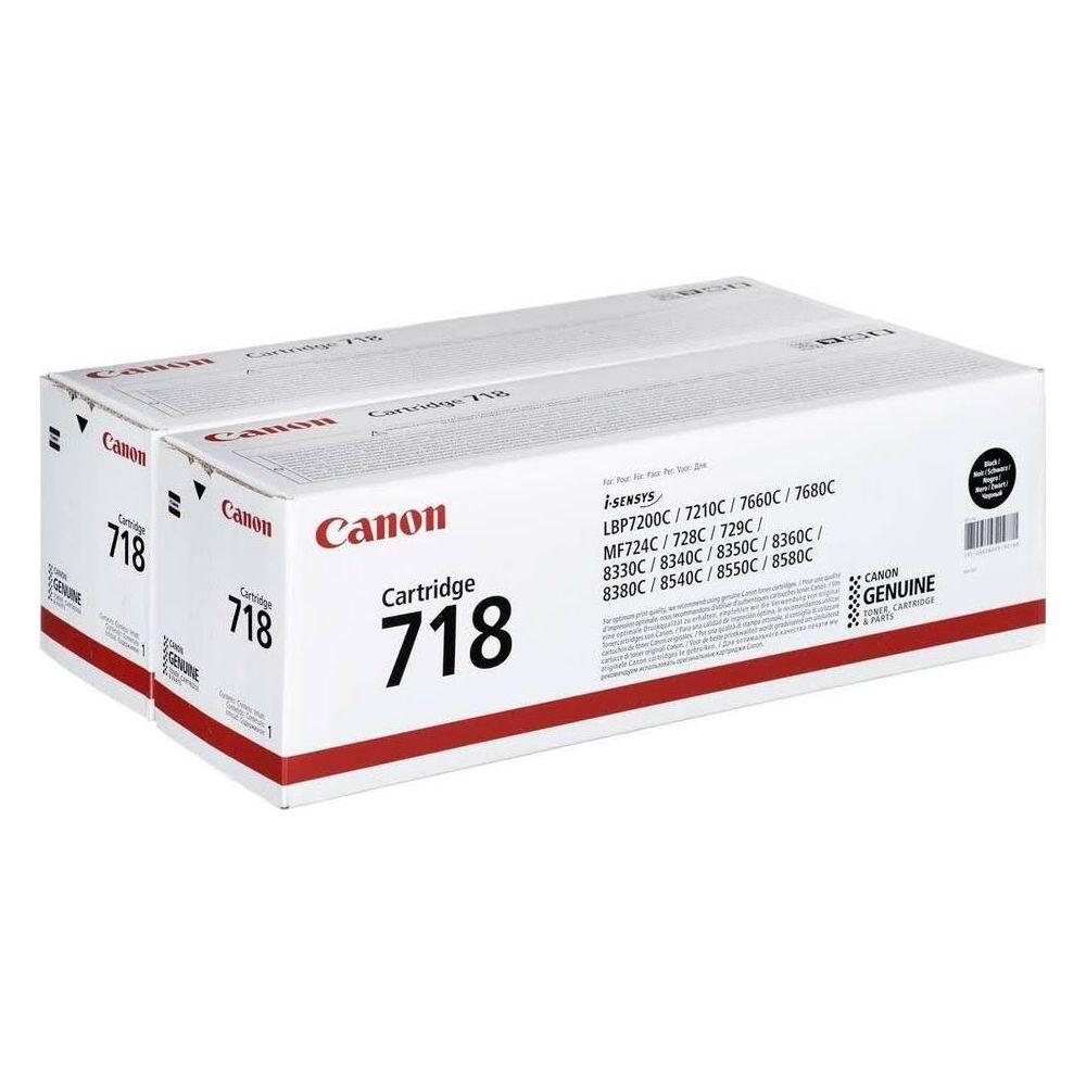 Canon CANON Toner-Modul 718TW schwarz 2662B005 LBP 7200 2 Stück