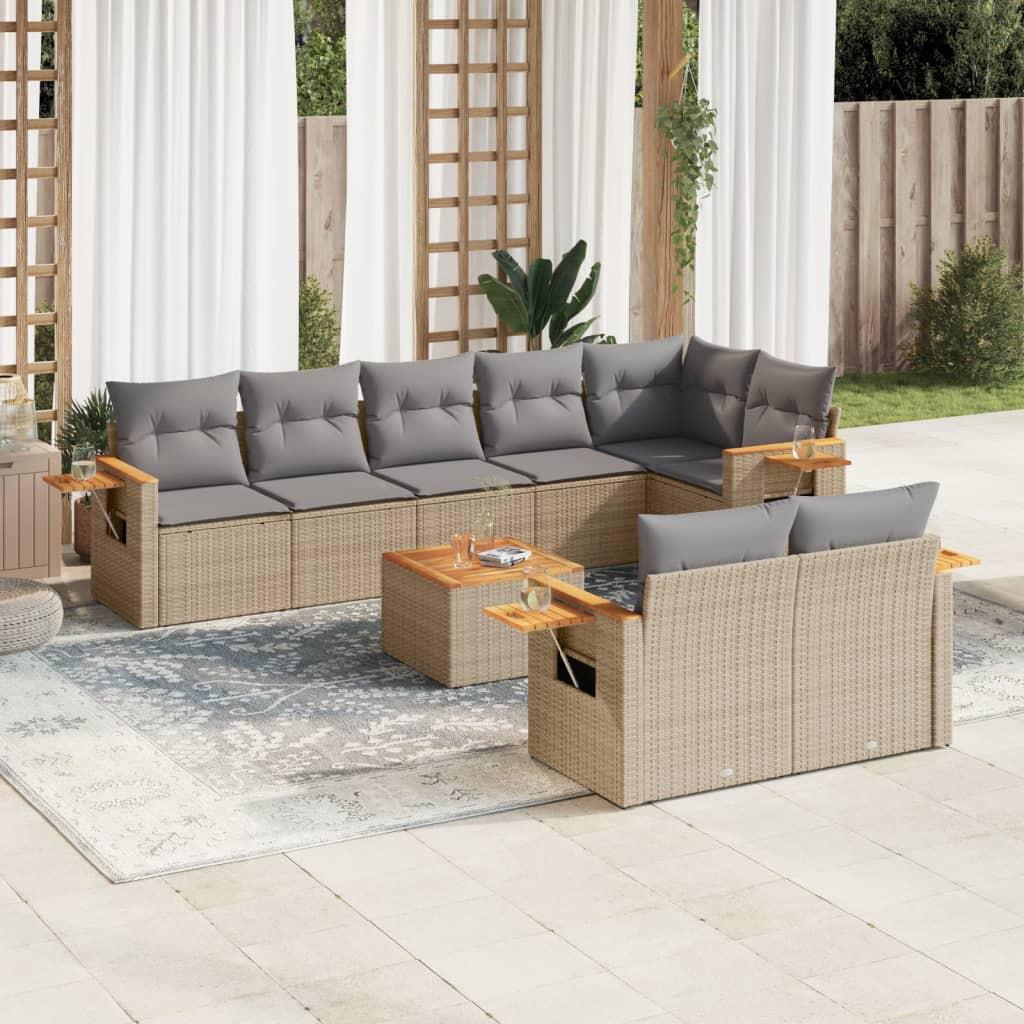 VidaXL Garten sofagarnitur poly-rattan