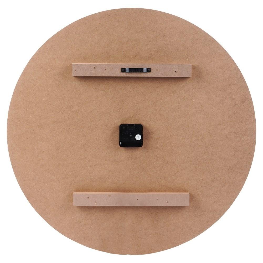 B2X Stilvollee Wanduhr 60 cm aus MDF und Metall