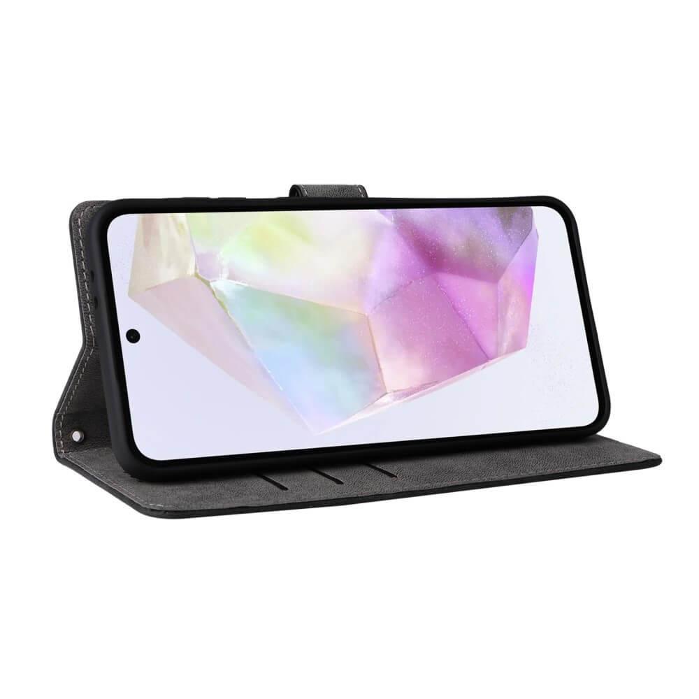 Cover-Discount Galaxy A56 5G - Ledertasche mit RFID Blocker