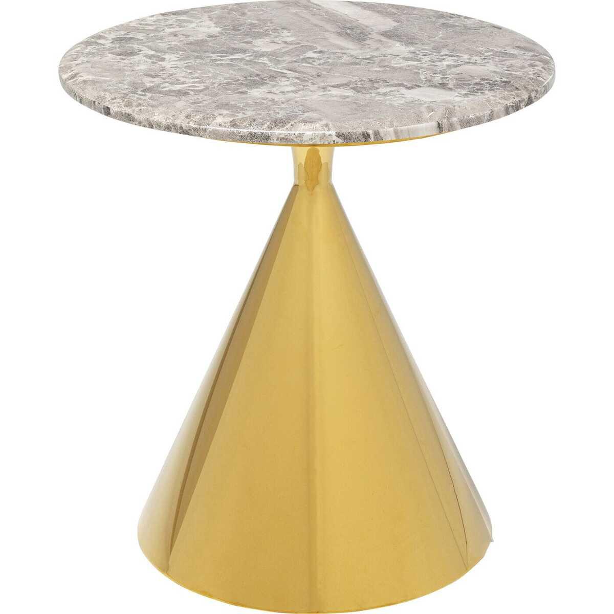 KARE Design Beistelltisch Rita gold rund 50