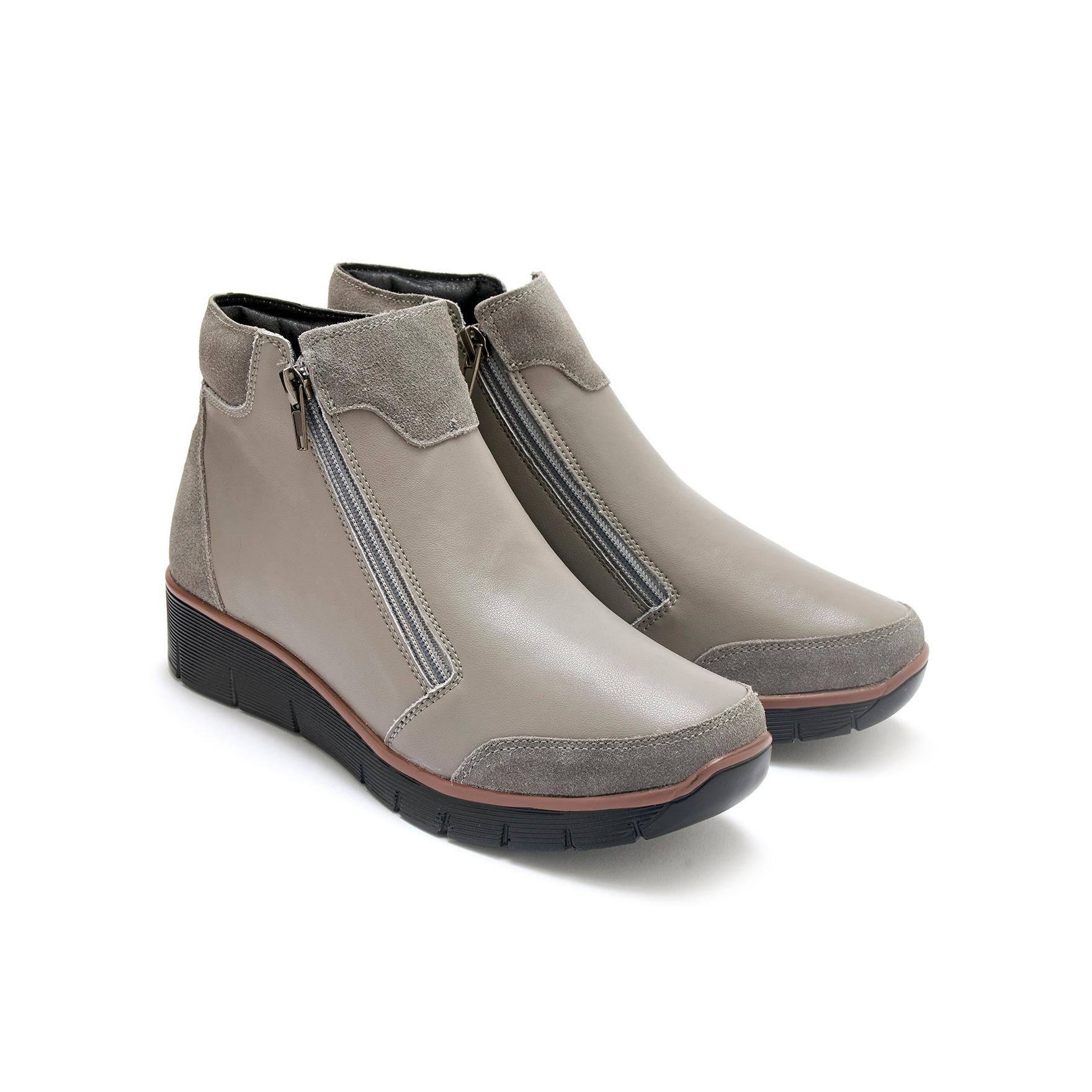 Pédiconfort damen wedge-stiefeletten mit reißverschluss