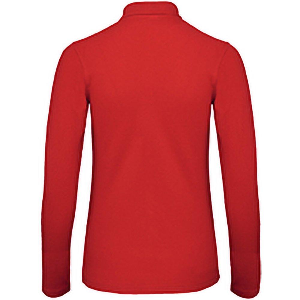 B and C ID.001 Langarm Poloshirt