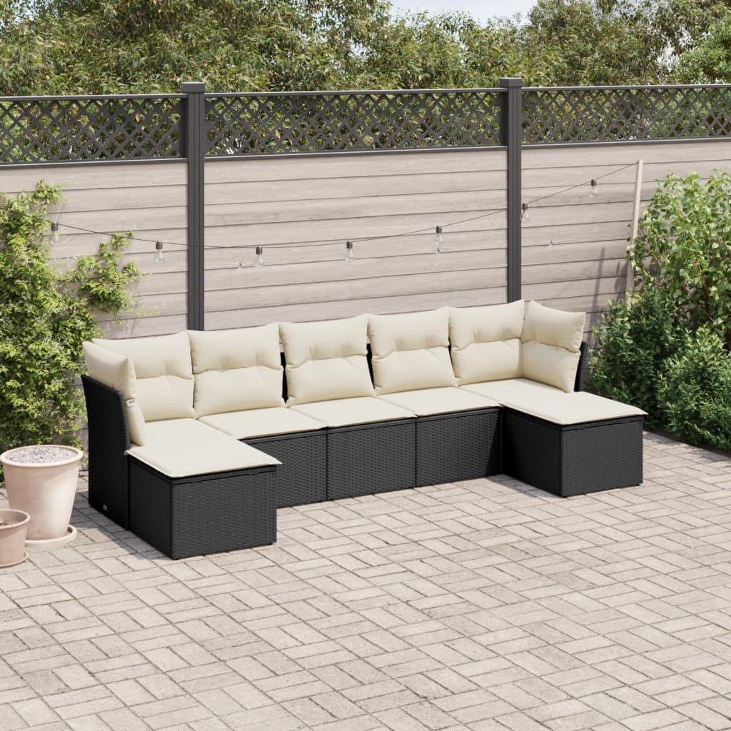 VidaXL Garten sofagarnitur poly-rattan