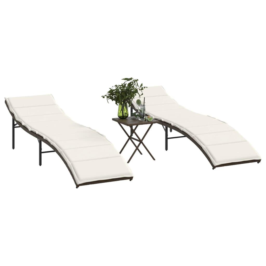 VidaXL Sonnenliege poly-rattan