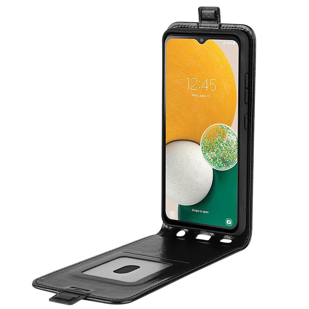 Cover-Discount Galaxy A14 - Klassisches Flip Case Vertikal Schwarz