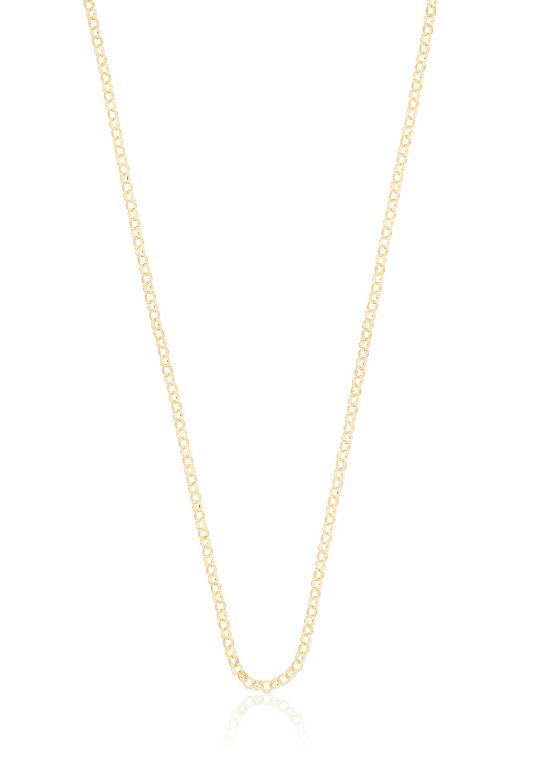 MUAU Schmuck Collier Erbs Gelbgold 750, 2mm, 42cm