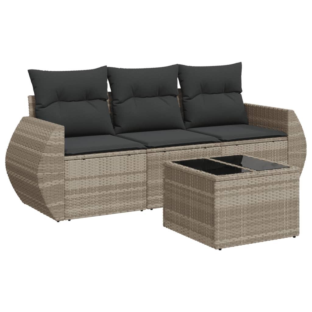 VidaXL Garten sofagarnitur poly-rattan