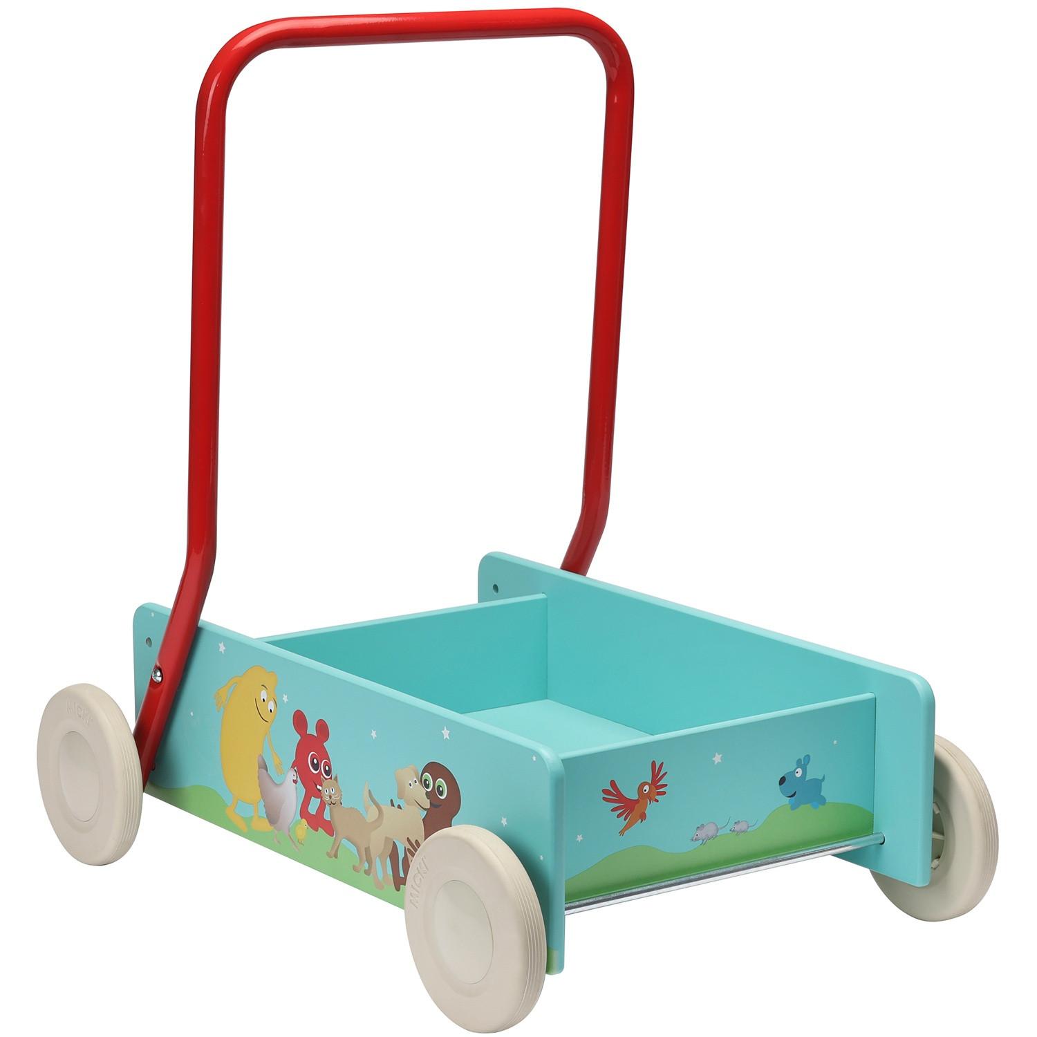 Babblarna Der Schwätzer lernt das Laufen im Kinderwagen