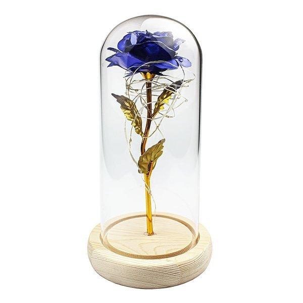 eStore Infinity Rose mit Lichterketten - Blau