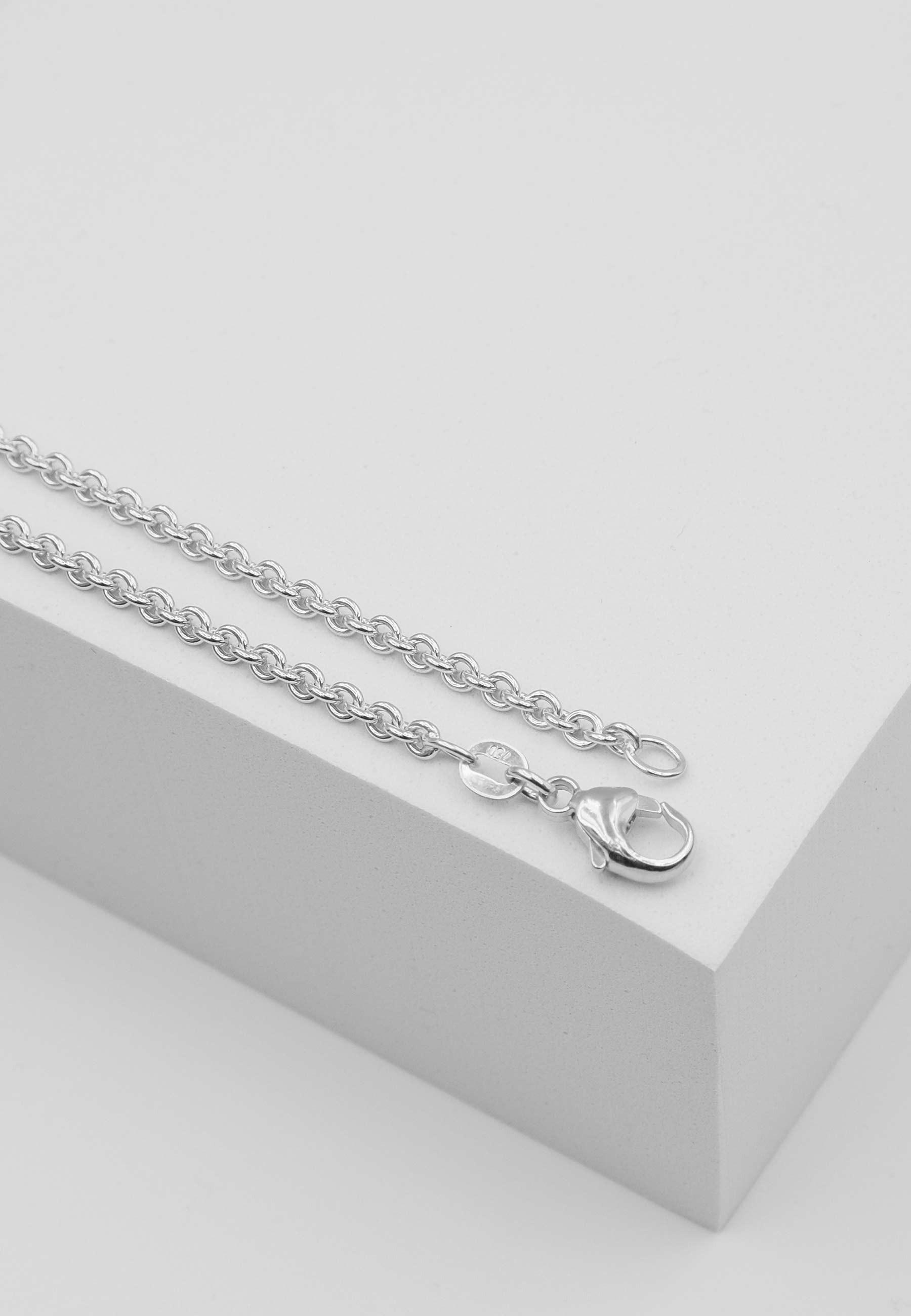 MUAU Schmuck Collier Rundanker Weissgold 750, 2.7mm, 40cm