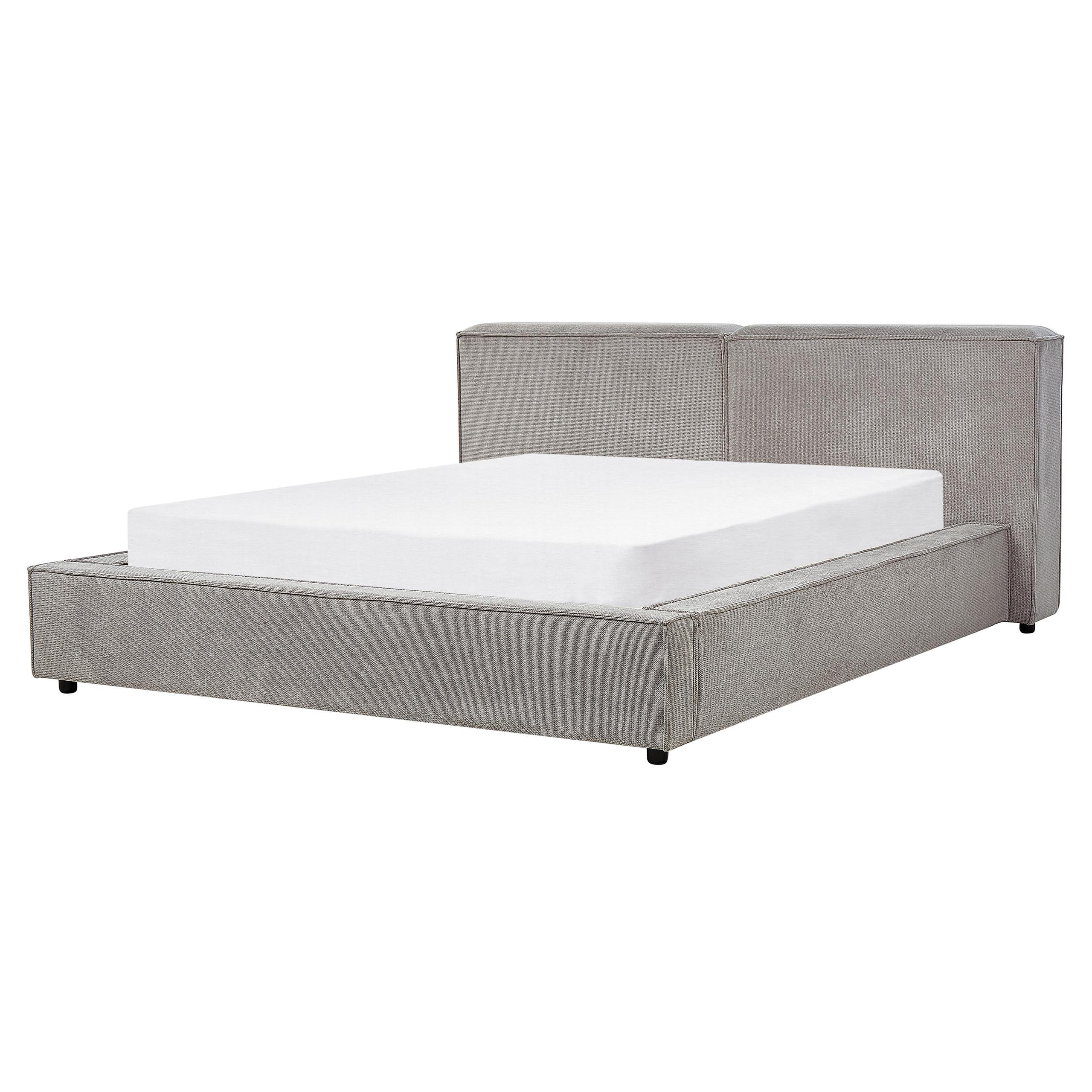 Beliani Bett mit Lattenrost aus Polyester Retro LINARDS
