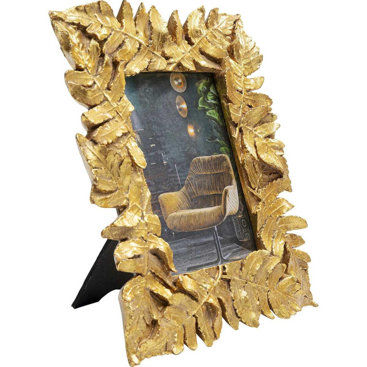 KARE Design Bilderrahmen gold Leaves 20x24