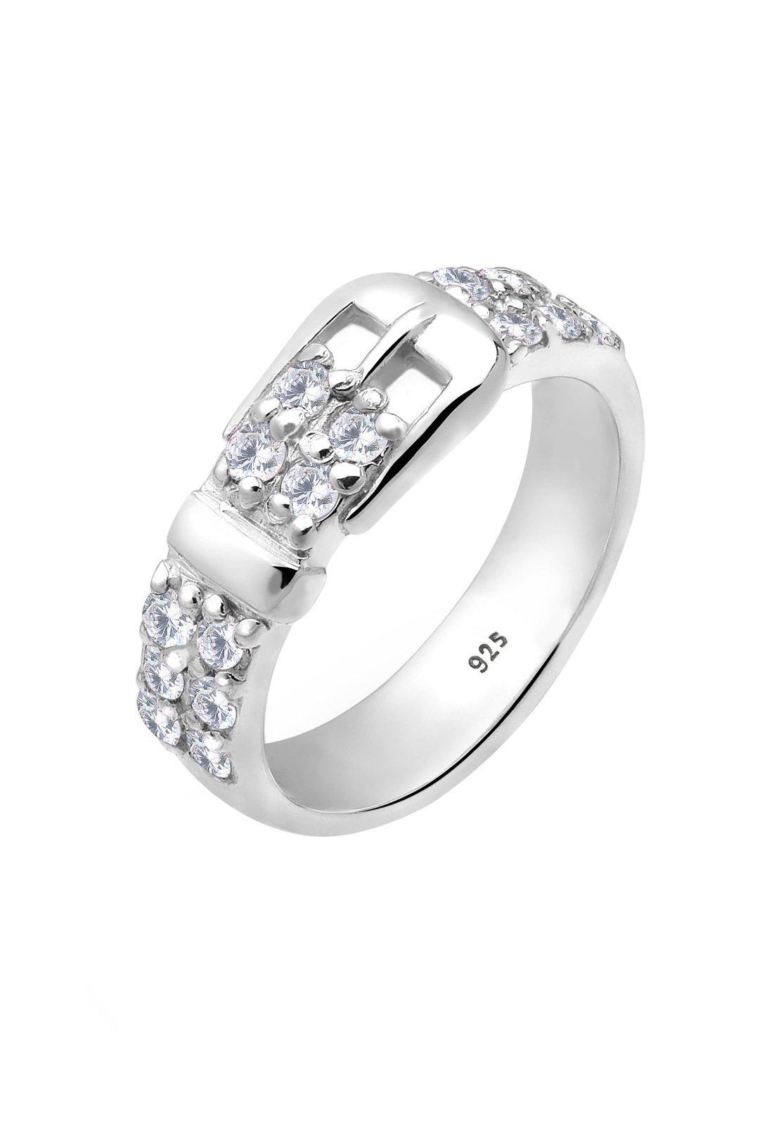 Elli Ring Gürtel Motiv Verspielt Mit Zirkonia Kristallen
