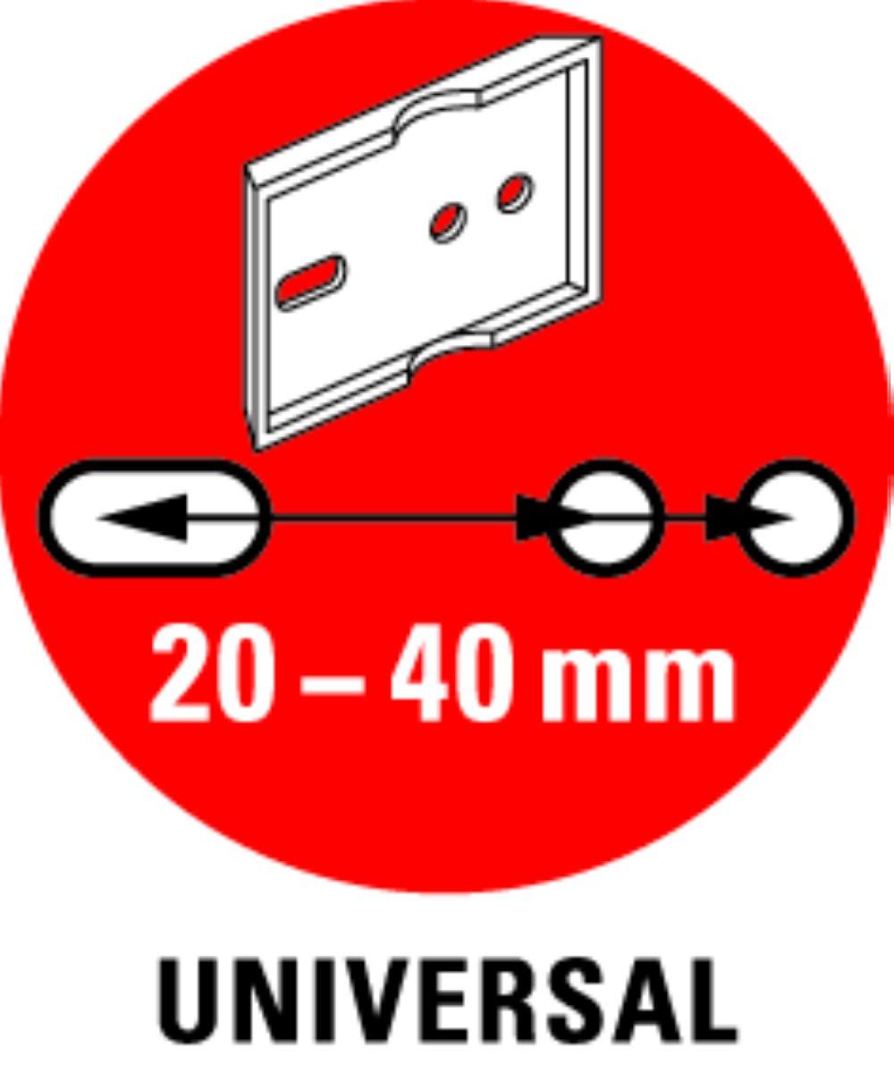 diaqua Doppelglashalter Biasca verchromt