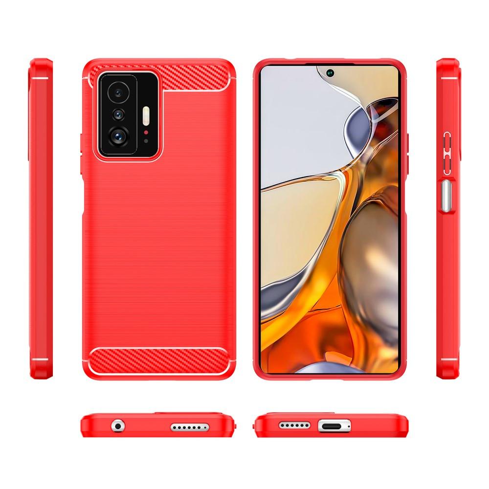 Cover-Discount Xiaomi 11t - Metall Carbon Look Hülle