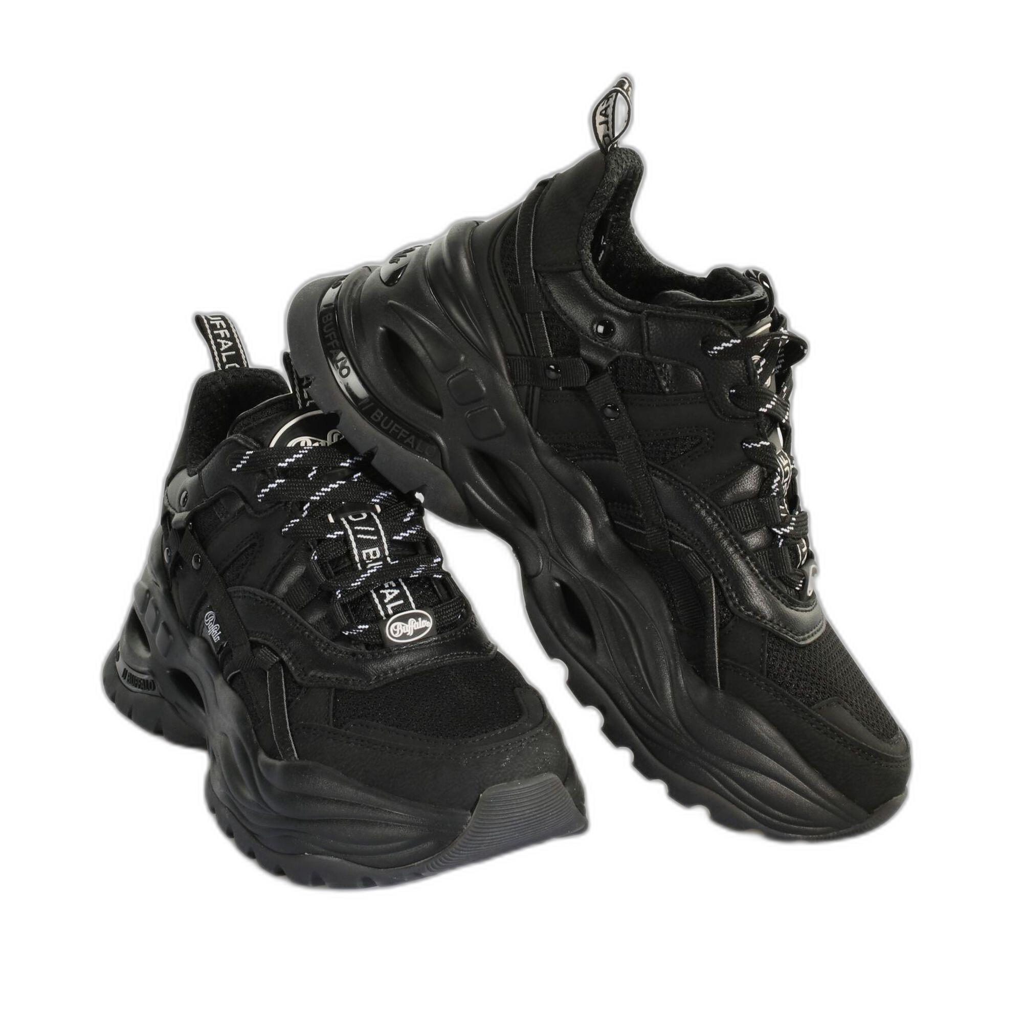 Buffalo sneakers aus veganem nappa-strick damen triplet hollow
