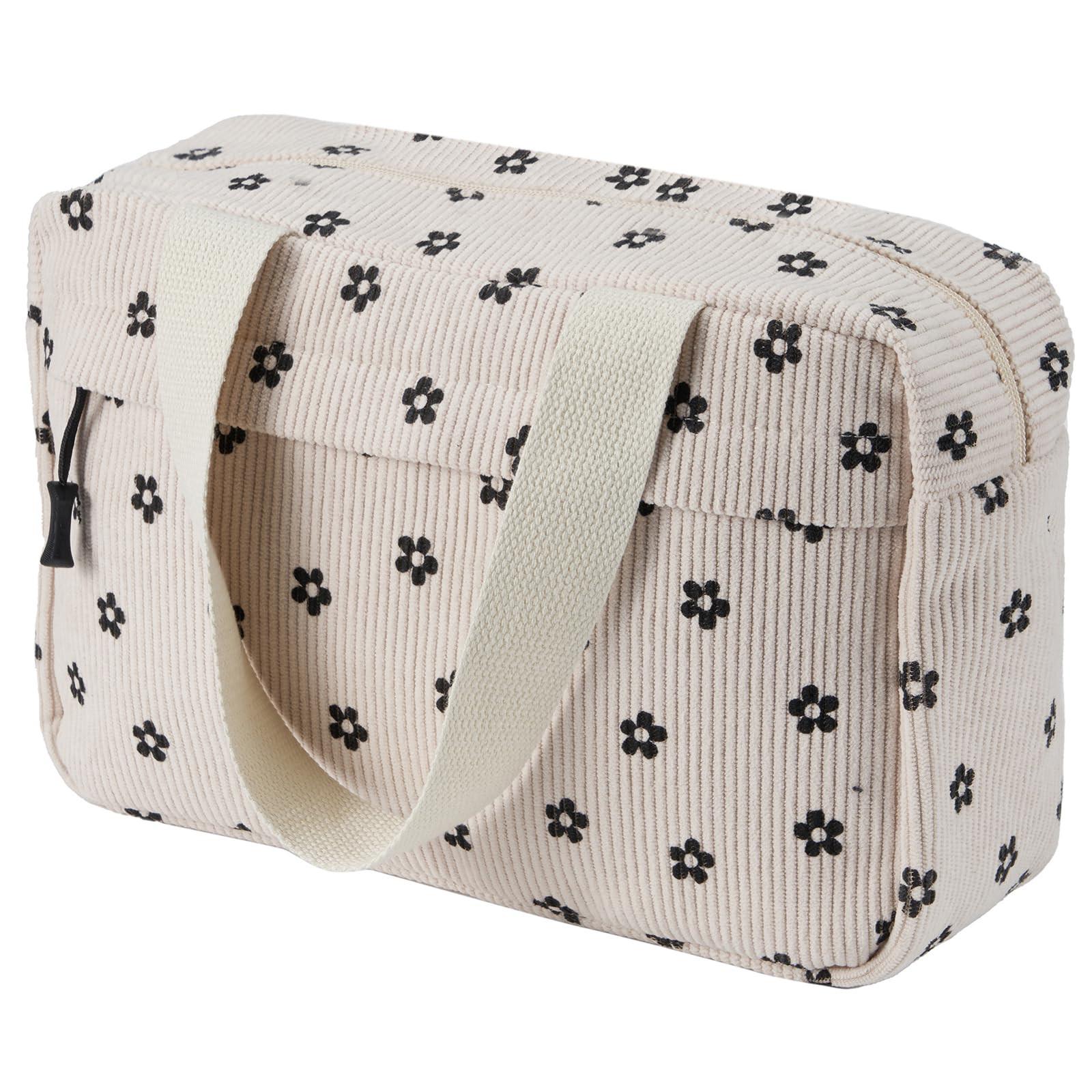 Only-bags.store Große Kosmetiktasche Kord-Toilettenbeutel Schminktasche Kord-Toilettenbeutel Große Kosmetiktasche Kord-Toilettenbeutel Schminktasche Kord-Toilettenbeutel