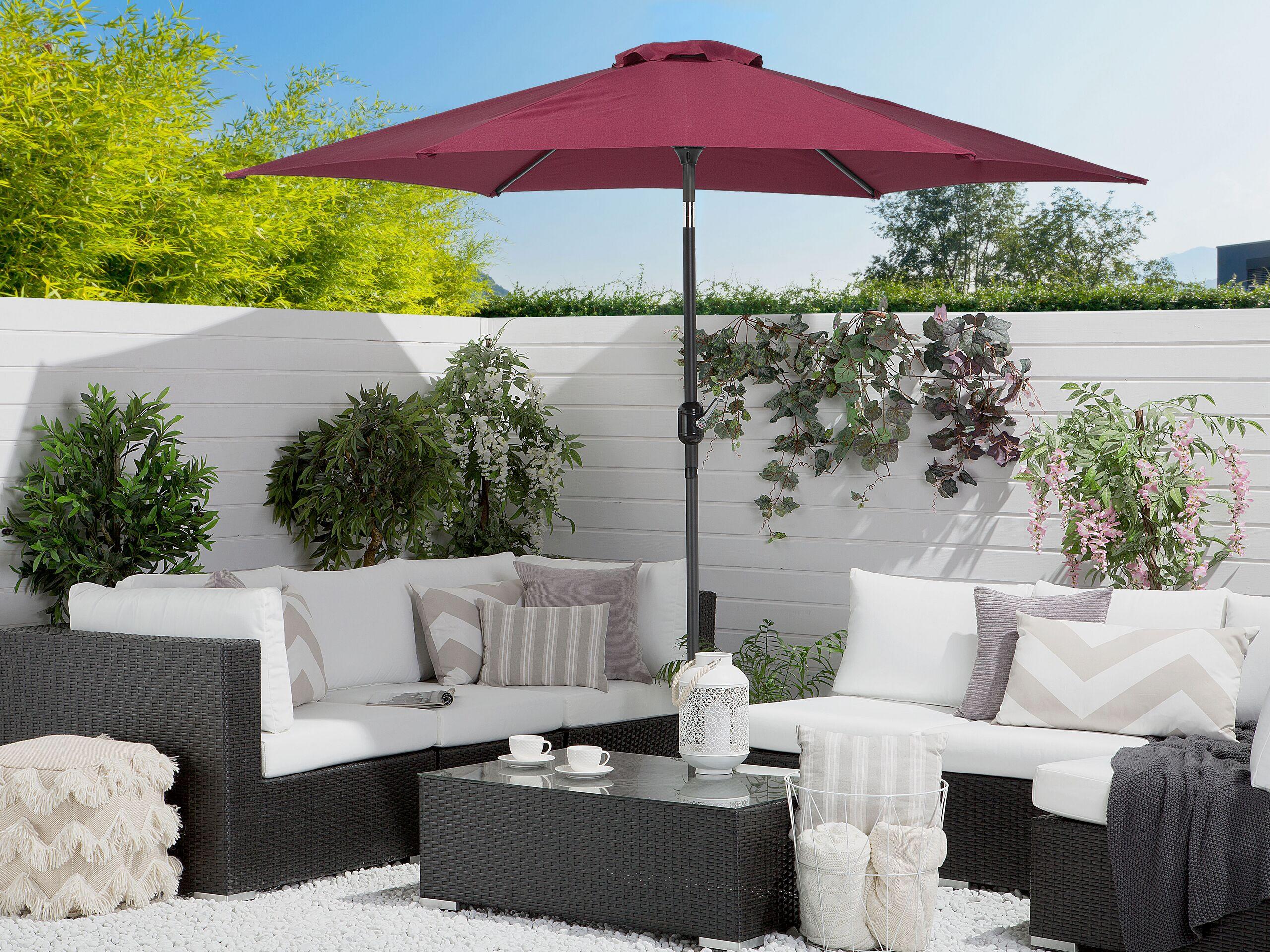 Beliani Marktschirm aus Polyester VARESE