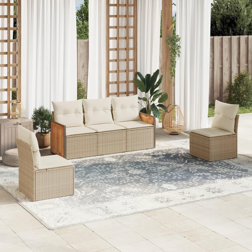 VidaXL Garten sofagarnitur poly-rattan
