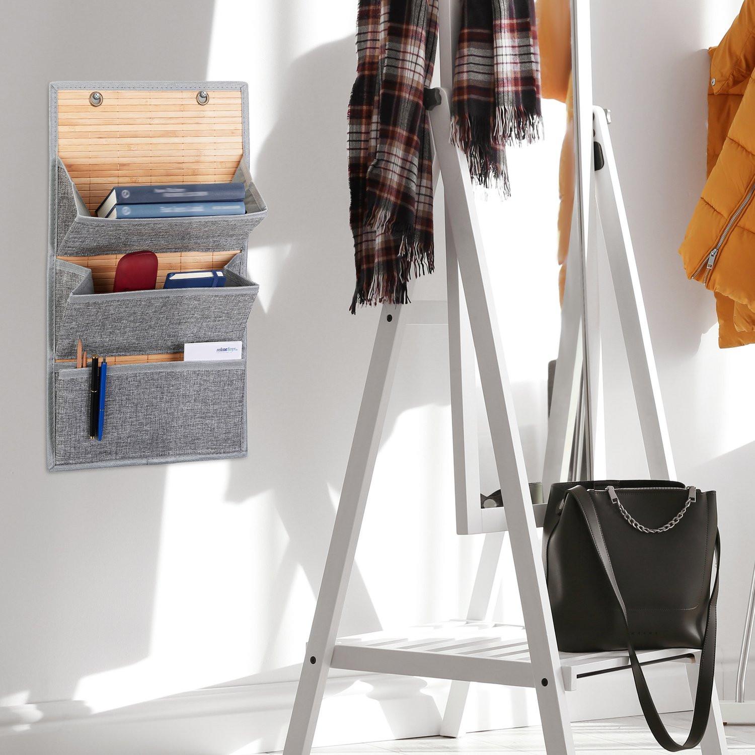 B2X Bambus-Wandhalter für Büro und Flur