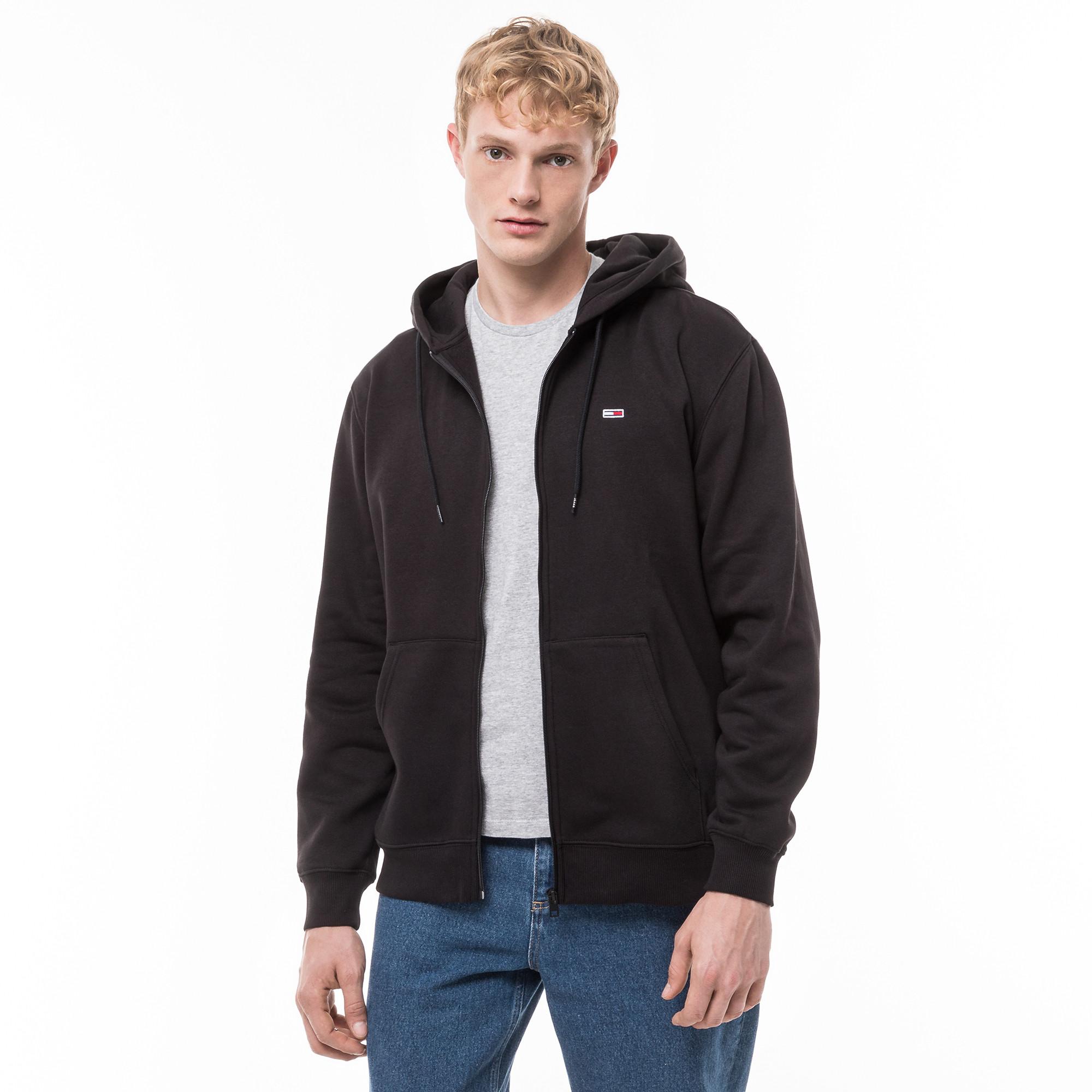 TOMMY JEANS TJM REG S FLAG ZIP FLEECE THRU Sweatjacke