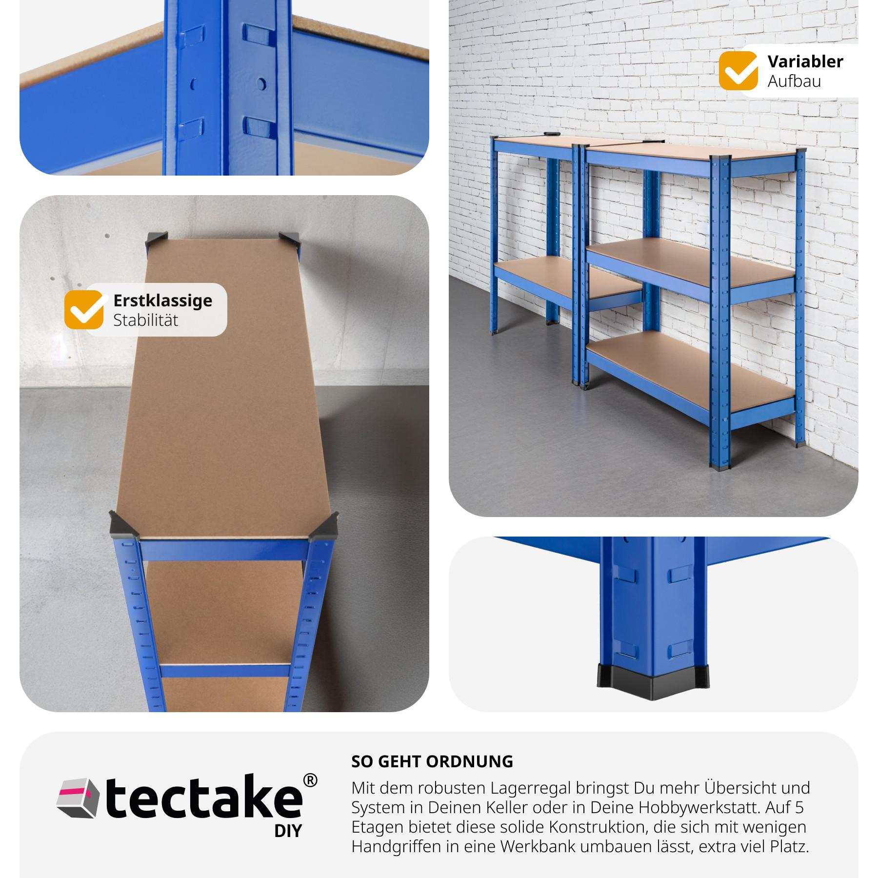 Tectake Lagerregal 5 Ebenen