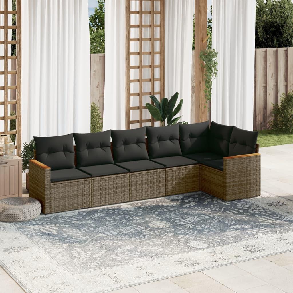 VidaXL Garten sofagarnitur poly-rattan