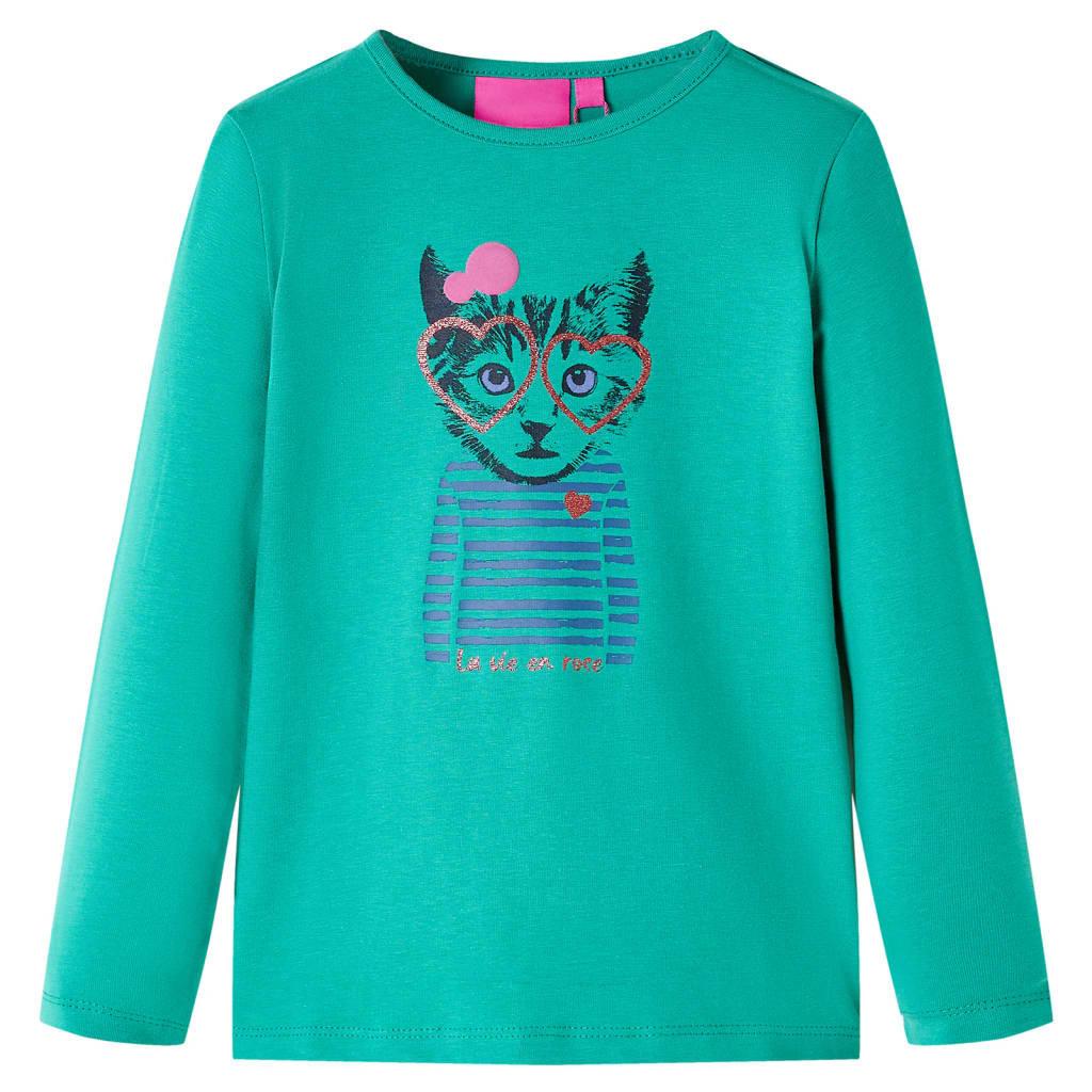 VidaXL Kinder langarmshirt baumwolle
