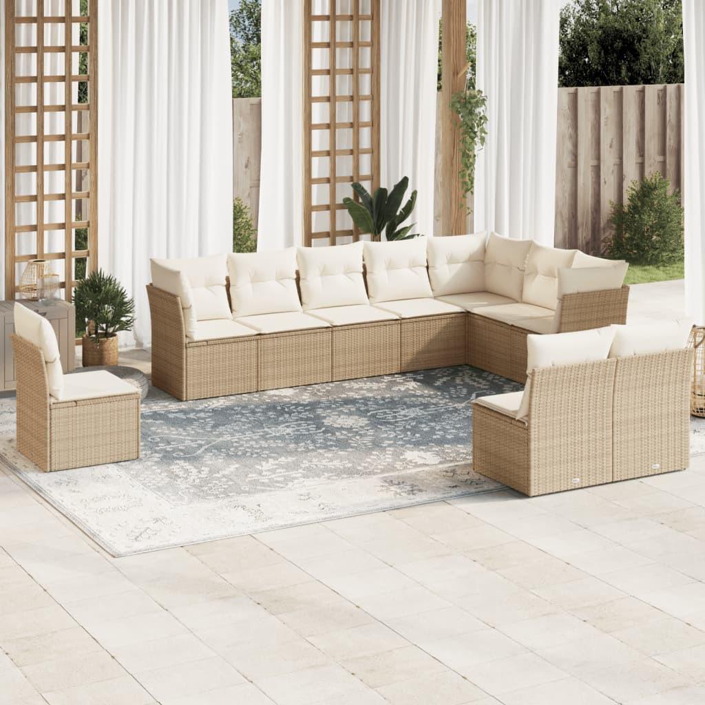 VidaXL Garten sofagarnitur poly-rattan