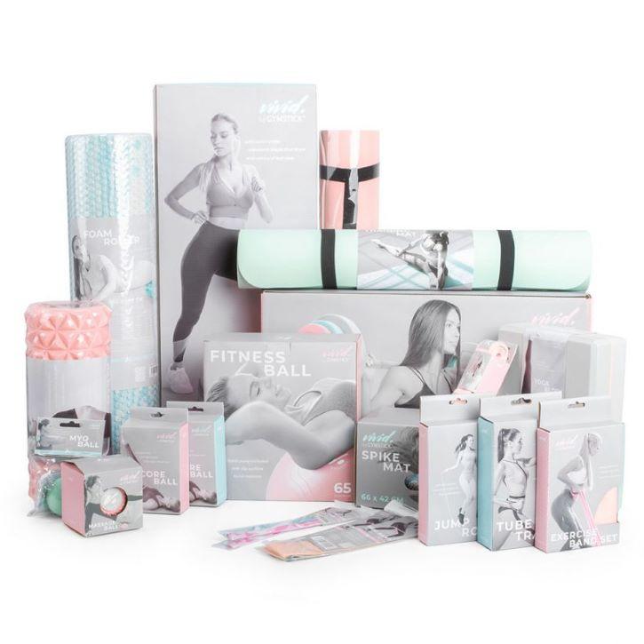 Gymstick VIVID YOGA MAT PINK/GREY