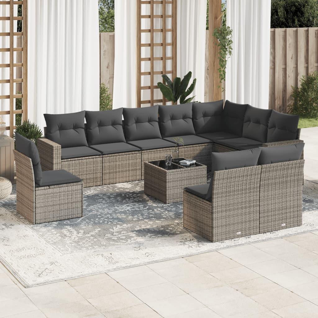VidaXL Garten sofagarnitur poly-rattan