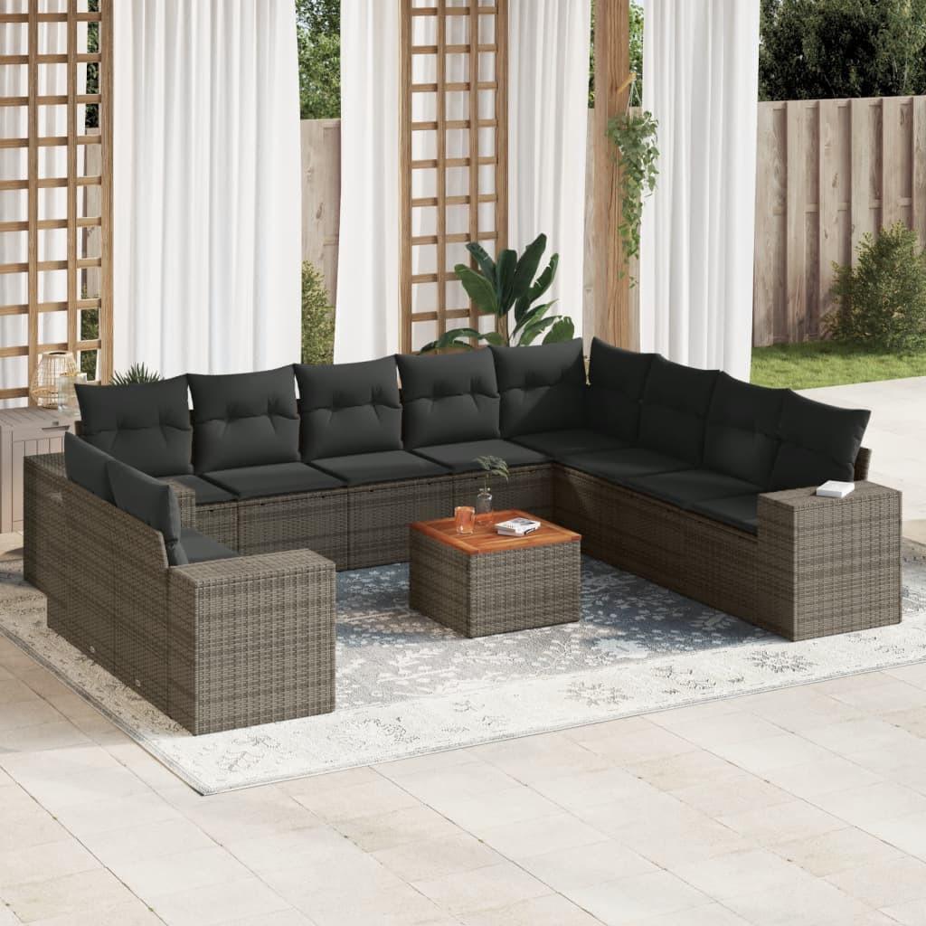VidaXL Garten sofagarnitur poly-rattan