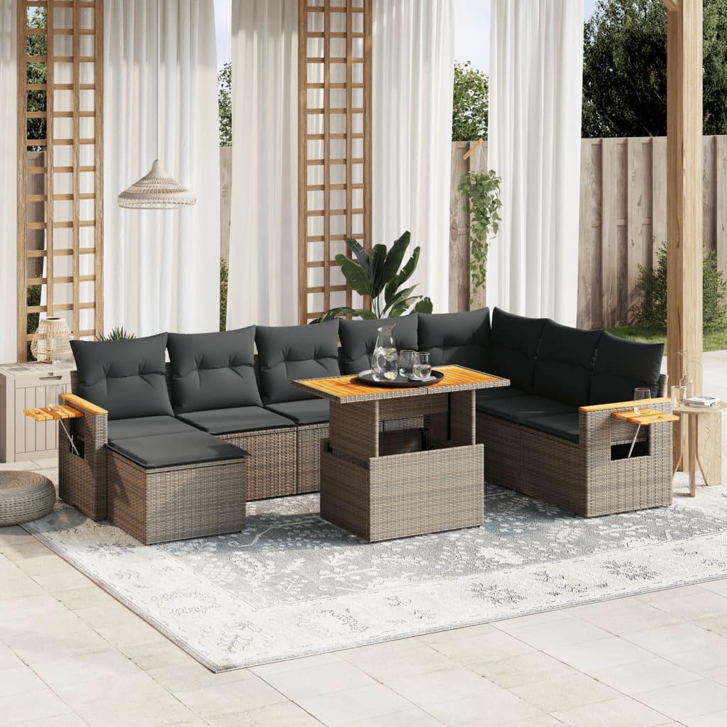 VidaXL Garten sofagarnitur poly-rattan