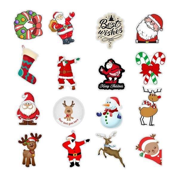 eStore 50x Aufkleber und Abziehbilder – VSCO Weihnachten