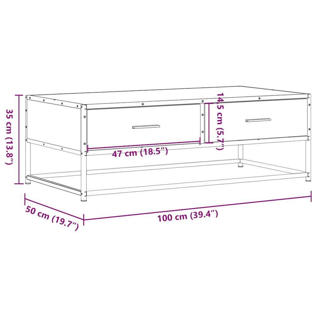 VidaXL Couchtisch holzwerkstoff