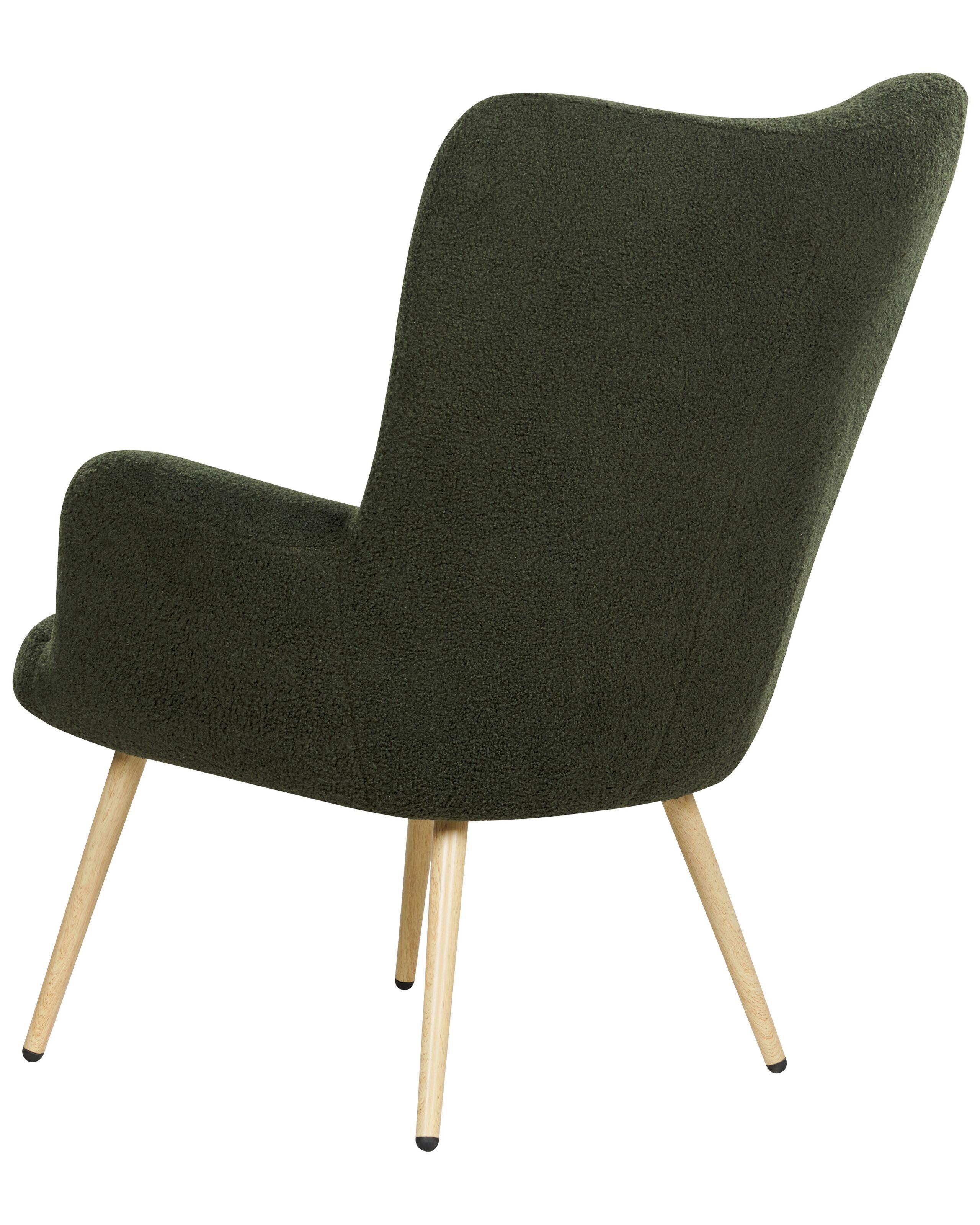 Beliani Ohrensessel aus Bouclé Retro VEJLE