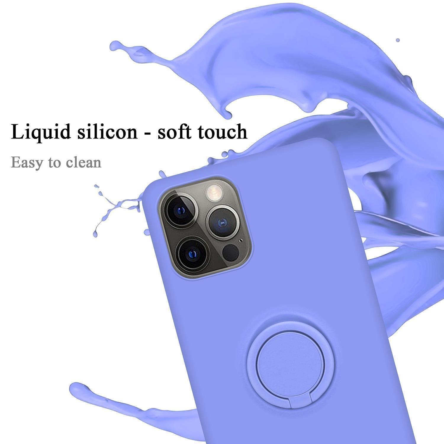 Cadorabo Hülle für Apple iPhone 13 PRO TPU Silikon mit Ring Liquid